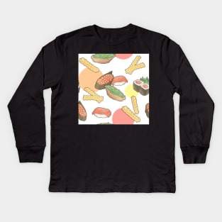 Sushi Fries Kids Long Sleeve T-Shirt